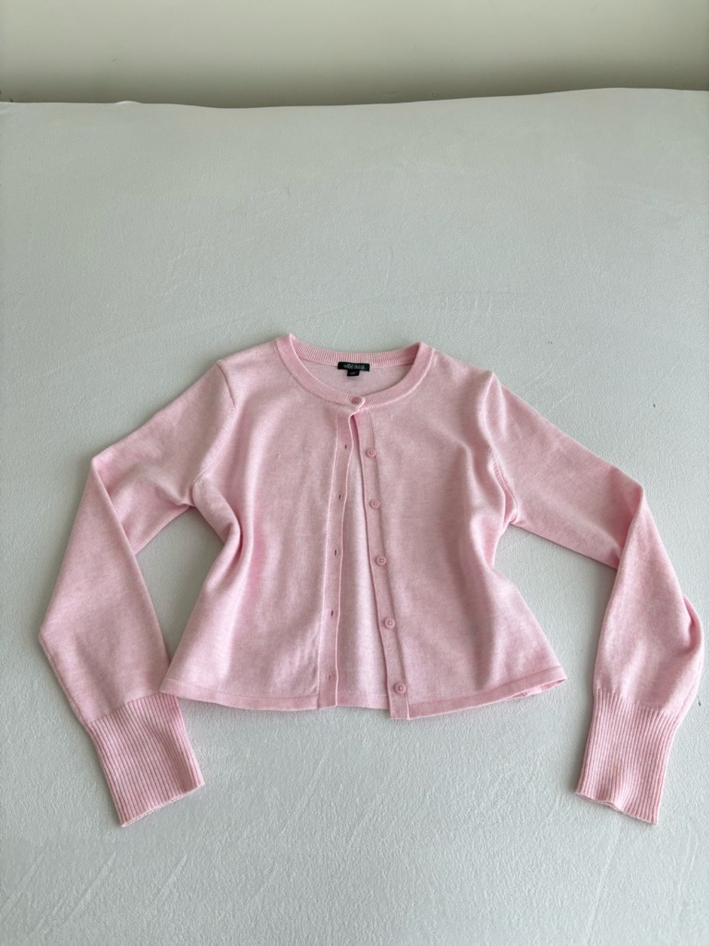 Light Pastel Pink Button Down Front Women's Cardigan
